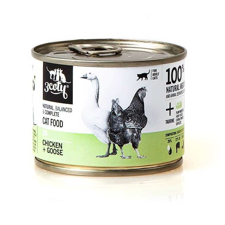 3Coty CHICKEN + GOOSE for Adult cats 180g