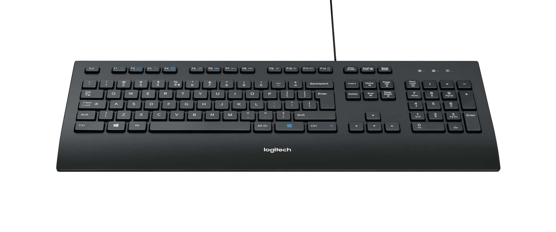 Klawiatura Logitech 920-005217 USB 2.0 Czarna