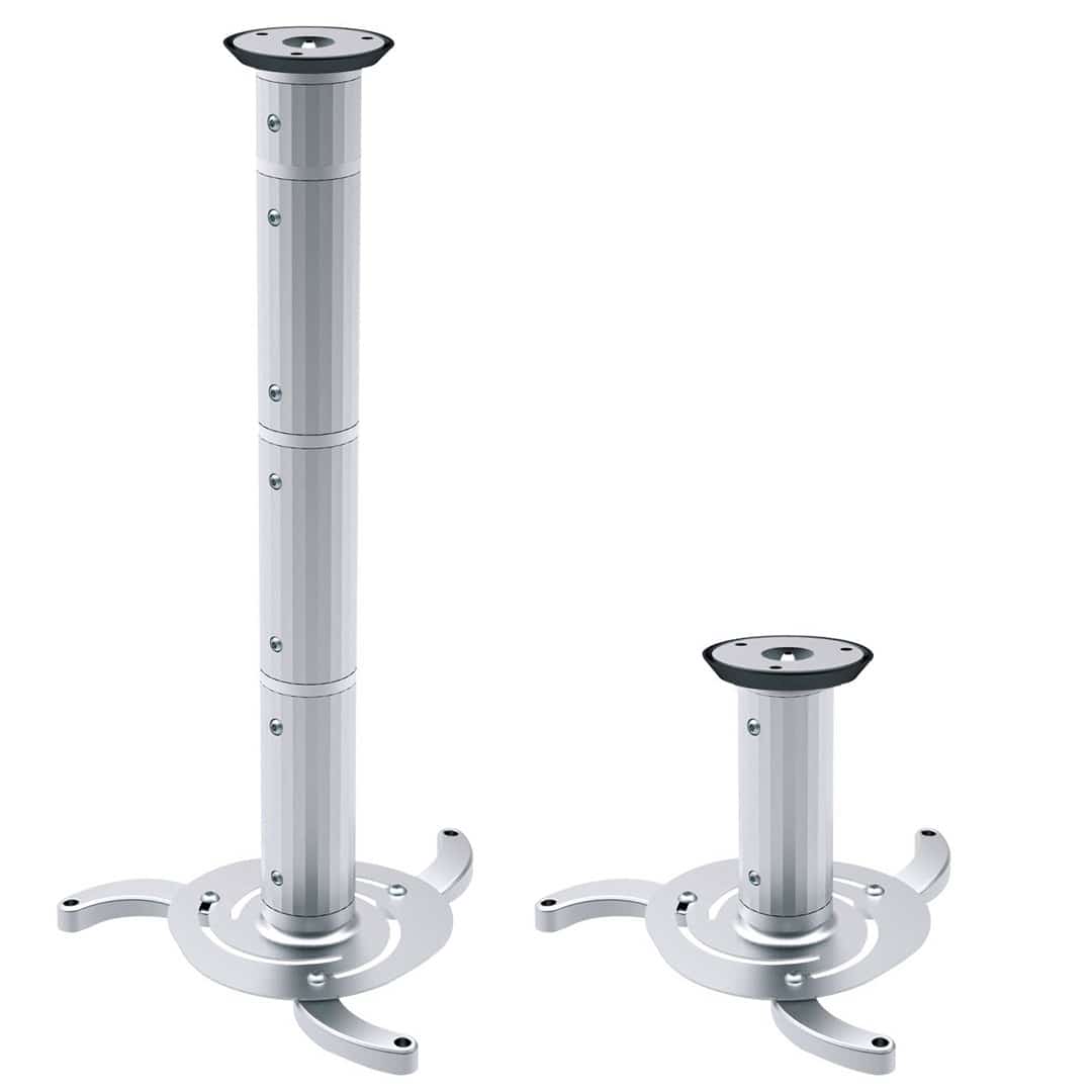 Uchwyt sufitowy do projektora Maclean MC-517 (80 mm - 980 mm; 10 kg; kolor srebrny)