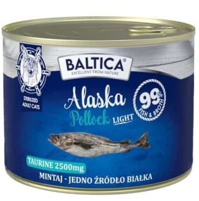 BALTICA EXCELLENT Karma mokra kot Alaska Pollock LIGHT (Mintaj)  185g