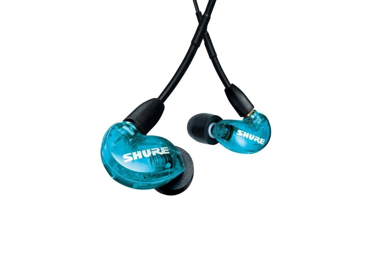 Shure SE215DYBL+UNI-EFS - Słuchawki douszne niebieskie