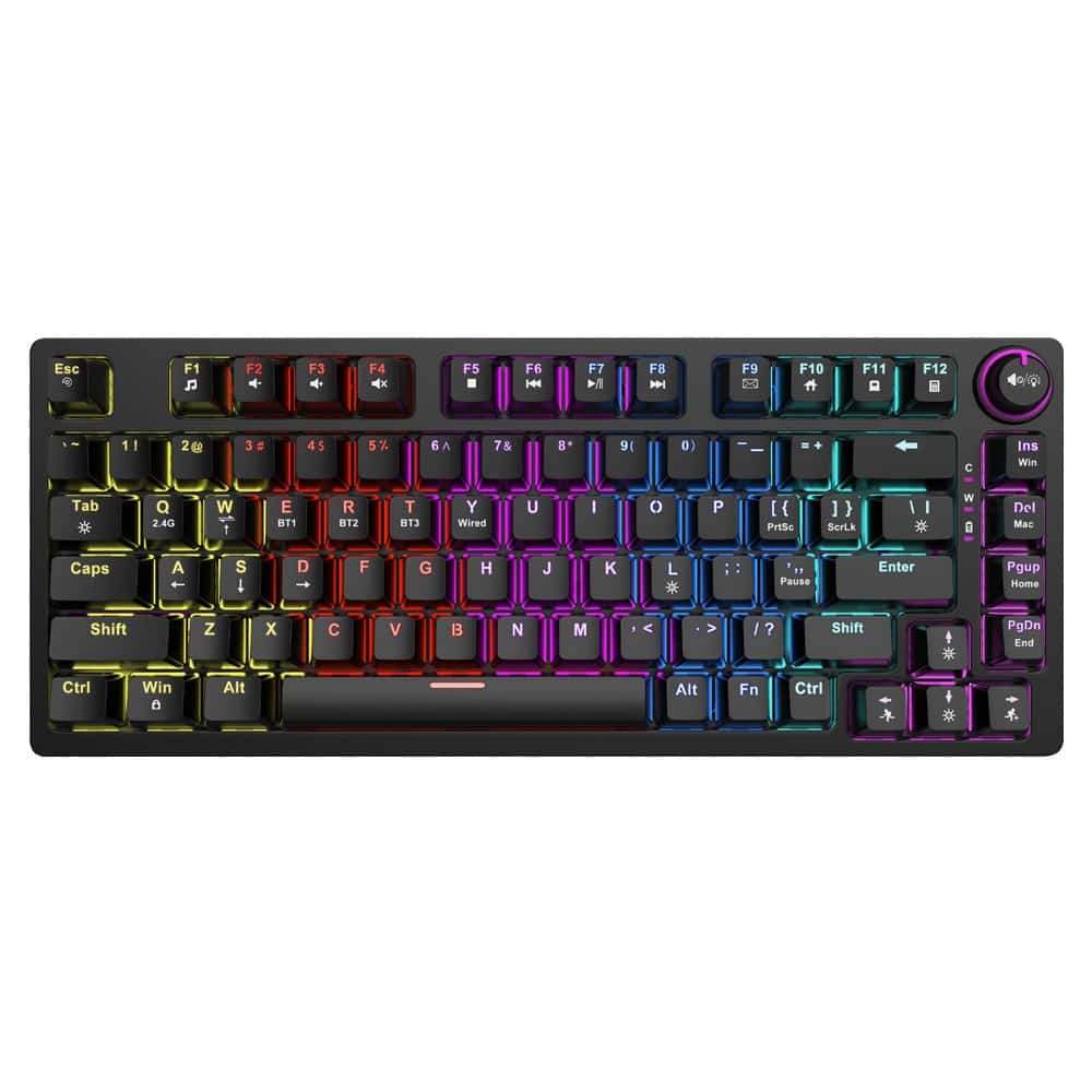 SAVIO KLAWIATURA PHENIX RED RGB - Czarny RGB LED