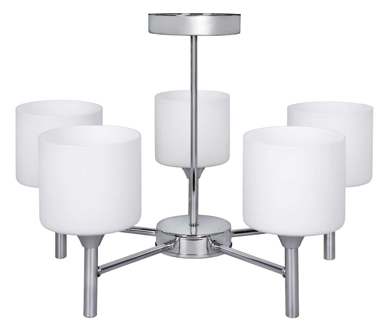 Żyrandol activejet mira chrom 5xe27 do salonu
