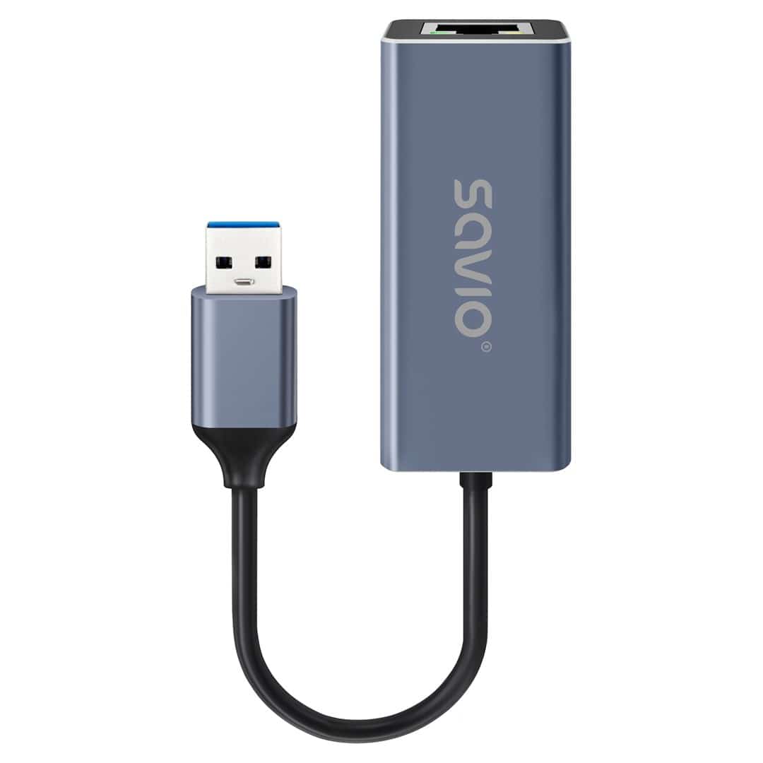 SAVIO ADAPTER USB-A - RJ-45 GIGABIT ETHERNET AK-83