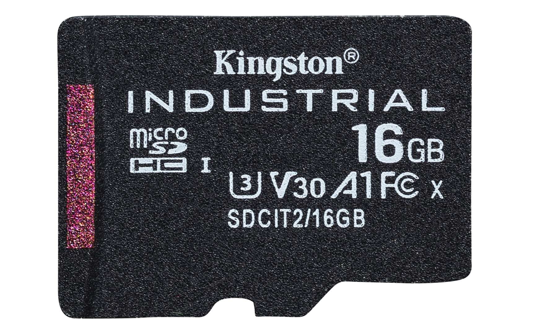 KINGSTON 16GB microSDHC Industrial C10 A1 pSLC Card