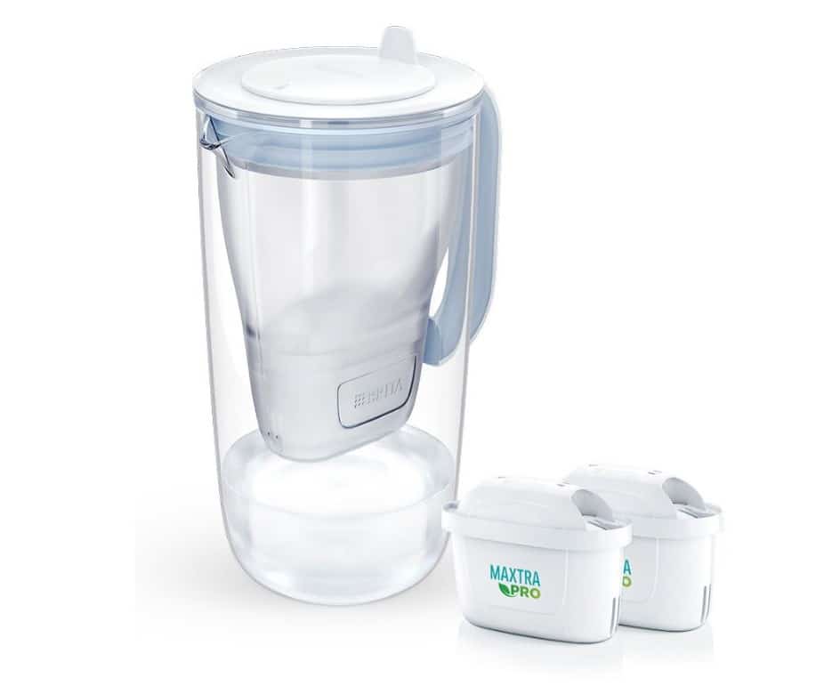Dzbanek filtrujący Brita Glass+2 wkłady MaxtraPro PP (niebieski; 2,5l)