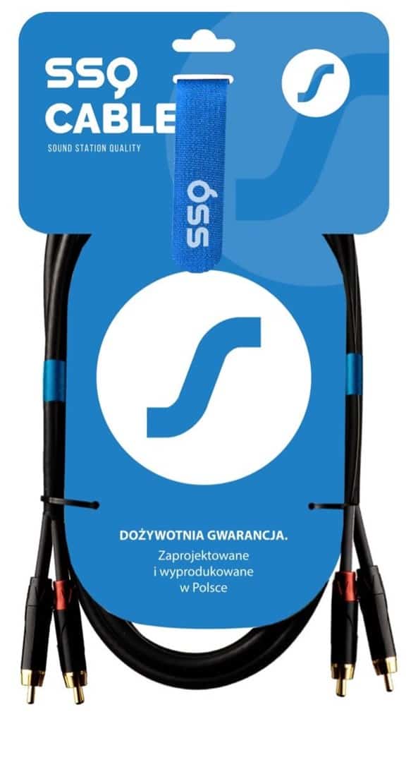SSQ RCARCA3 - Kabel 2xRCA-2xRCA 3 metrowy