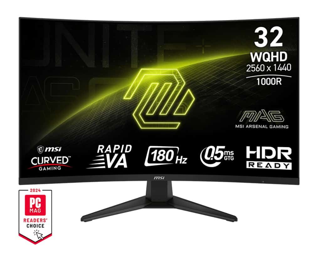 MSI Monitor 31.5" MAG 325CQF WQHD 180Hz