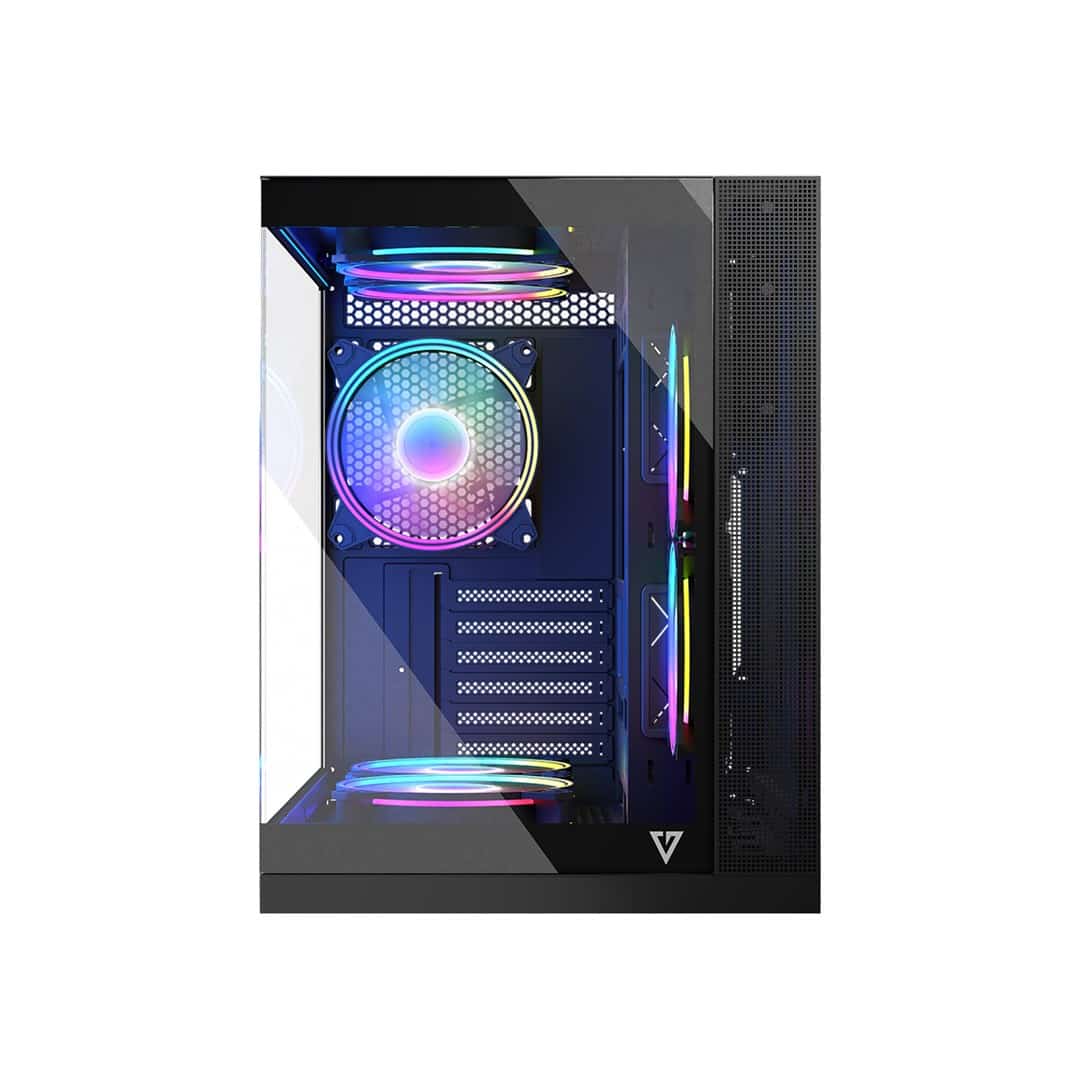 MODECOM OBUDOWA VOLCANO PANORAMA APEX ARGB 7F MIDI BLACK (OUTLET)