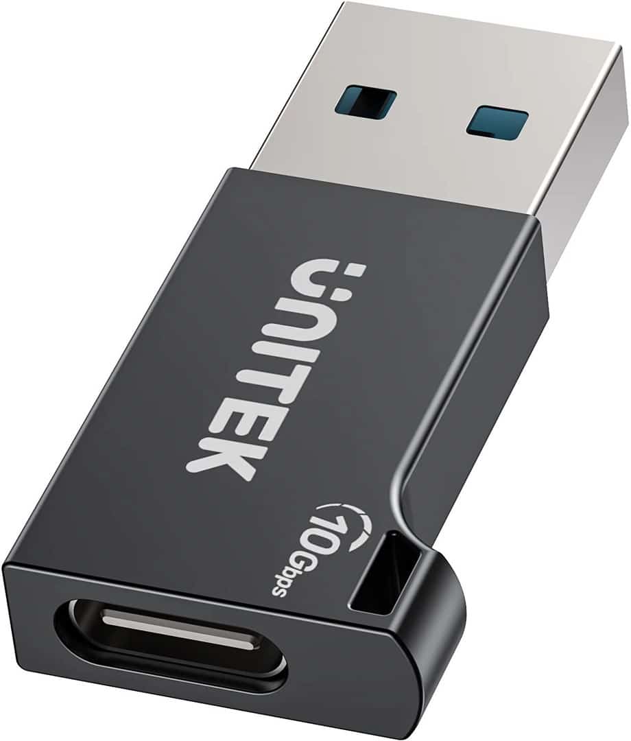 UNITEK ADAPTER USB-A - USB-C 10 GBPS M/F CZARNY