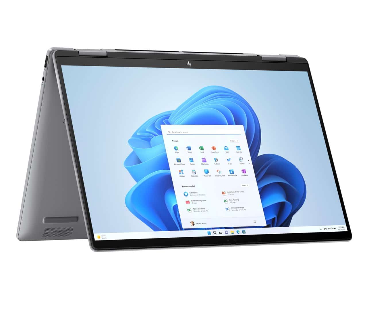 HP Envy x360 14-fa0016nw Ryzen 7 8840HS 14"WUXGA Touch 300nits 16GB LPDDR5-6400 SSD512 Radeon 780M Cam 5 Mpx IR 59Wh Win11 Meteor Silver Aluminum 2Y (OUTLET)