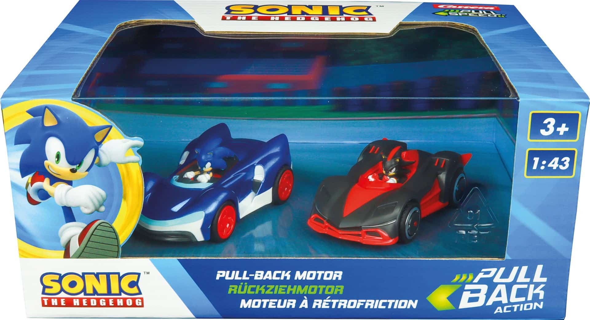 Samochodziki Carrera Pull & Speed Team Sonic Racing - Twinpack