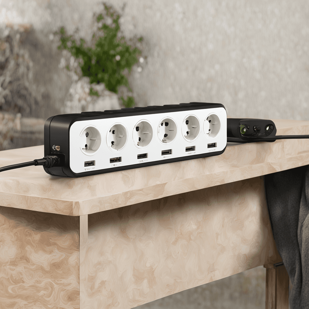 Inteligentna listwa zasilający Shelly Power Strip 4 Gen4 Black