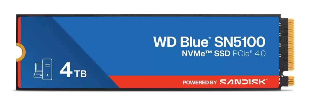 WD Blue SN5100 4TB PCIe M.2 SSD