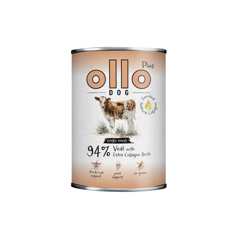 Ollo Plus Kolagen Cielęcina 400g puszka dla psa