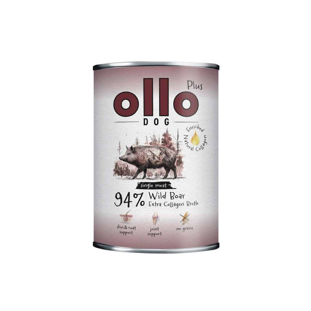 Ollo Plus Kolagen Dzik 400g puszka dla psa