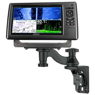 RAM® Pionowe mocowanie z ramieniem obrotowym 6" do echosondy wędkarskiej i plotera