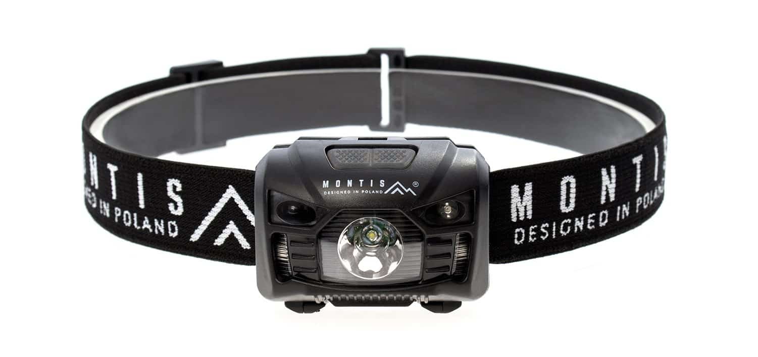 MONTIS LATARKA CZOŁOWA/NAGŁOWNA AKUMULATOROWA LED Z SENSOREM RUCHU. MT001