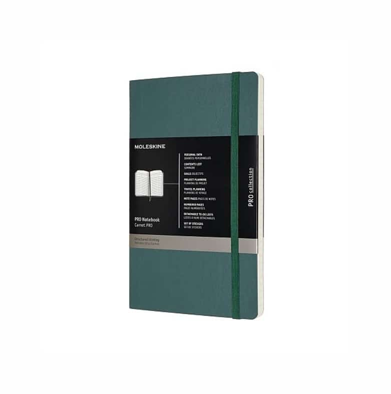 MOLESKINE Notes Professional L, 13x21 cm, 192 stron, zielony