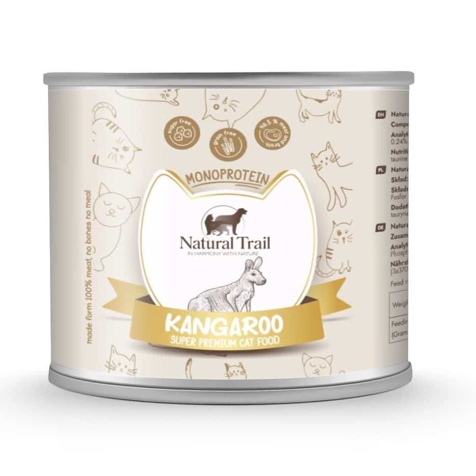 NATURAL TRAIL Cat Monoprotein with Kangaroo 185g