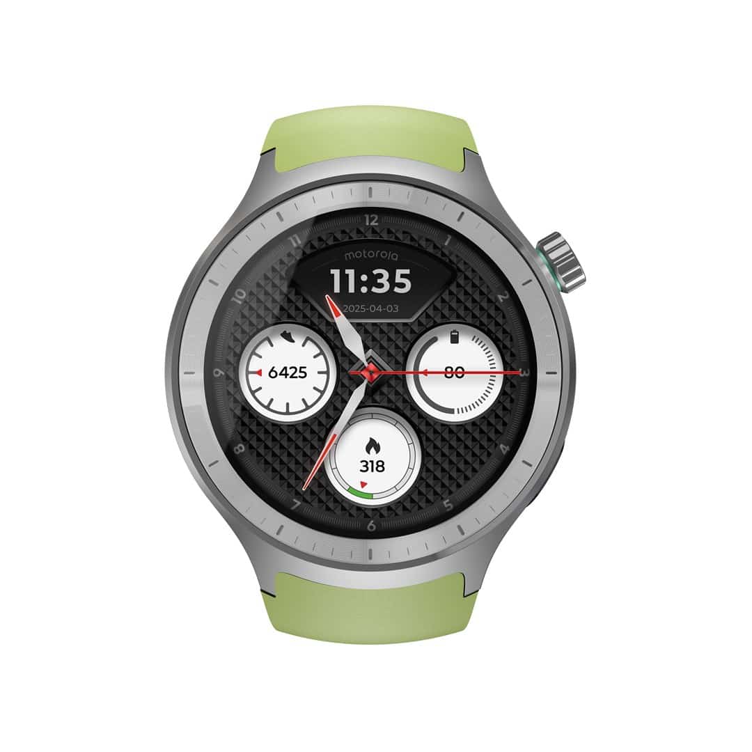 Motorola Moto Watch 512MB Silver_Stainless Steel + Herbal Garden_Silicone  Silver