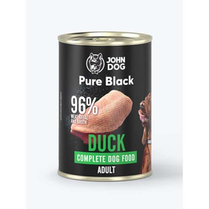 John Dog PURE BLACK DOROSŁY KACZKA 800g