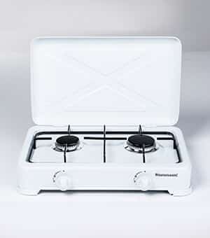 Kuchenka gazowa nastawna 2-palnikowa Ravanson K-02T (biały) (OUTLET)