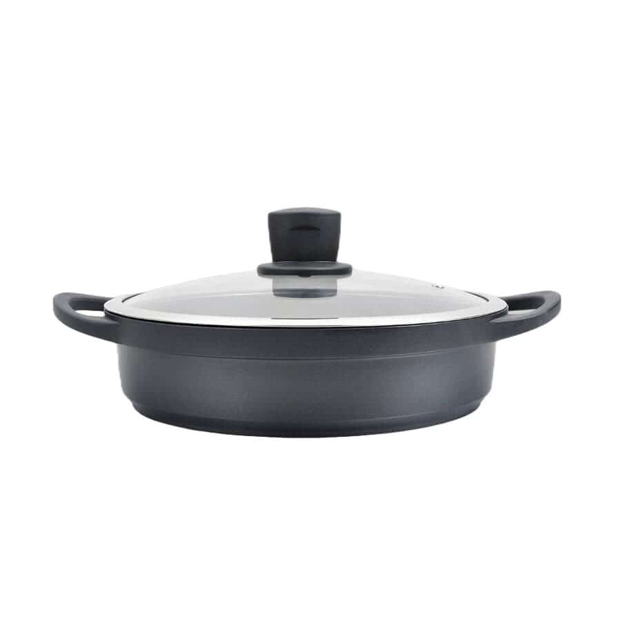 Garnek z pokrywką płaski Maestro  MR-4328-S