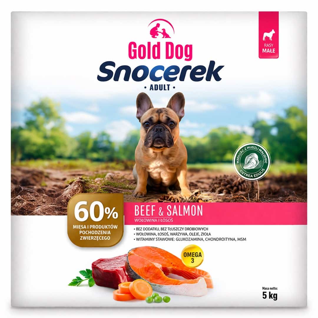 Gold Dog Snocerek Adult Beef & Salmon 5kg