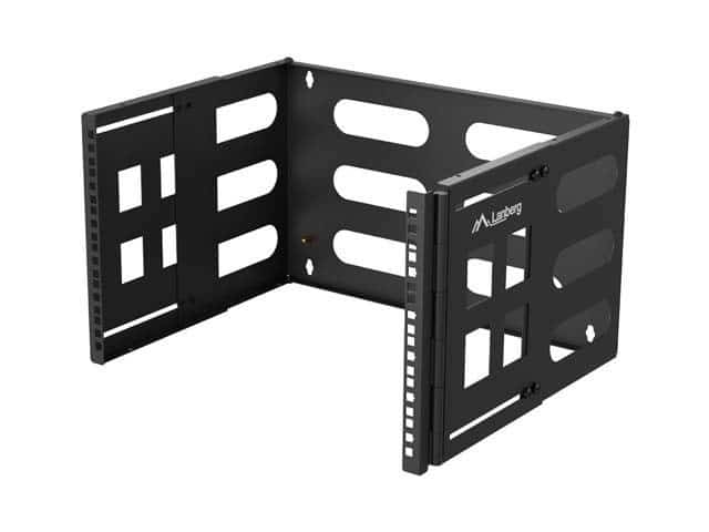 LANBERG UCHWYT ŚCIENNY RACK 19' 6U CZARNY