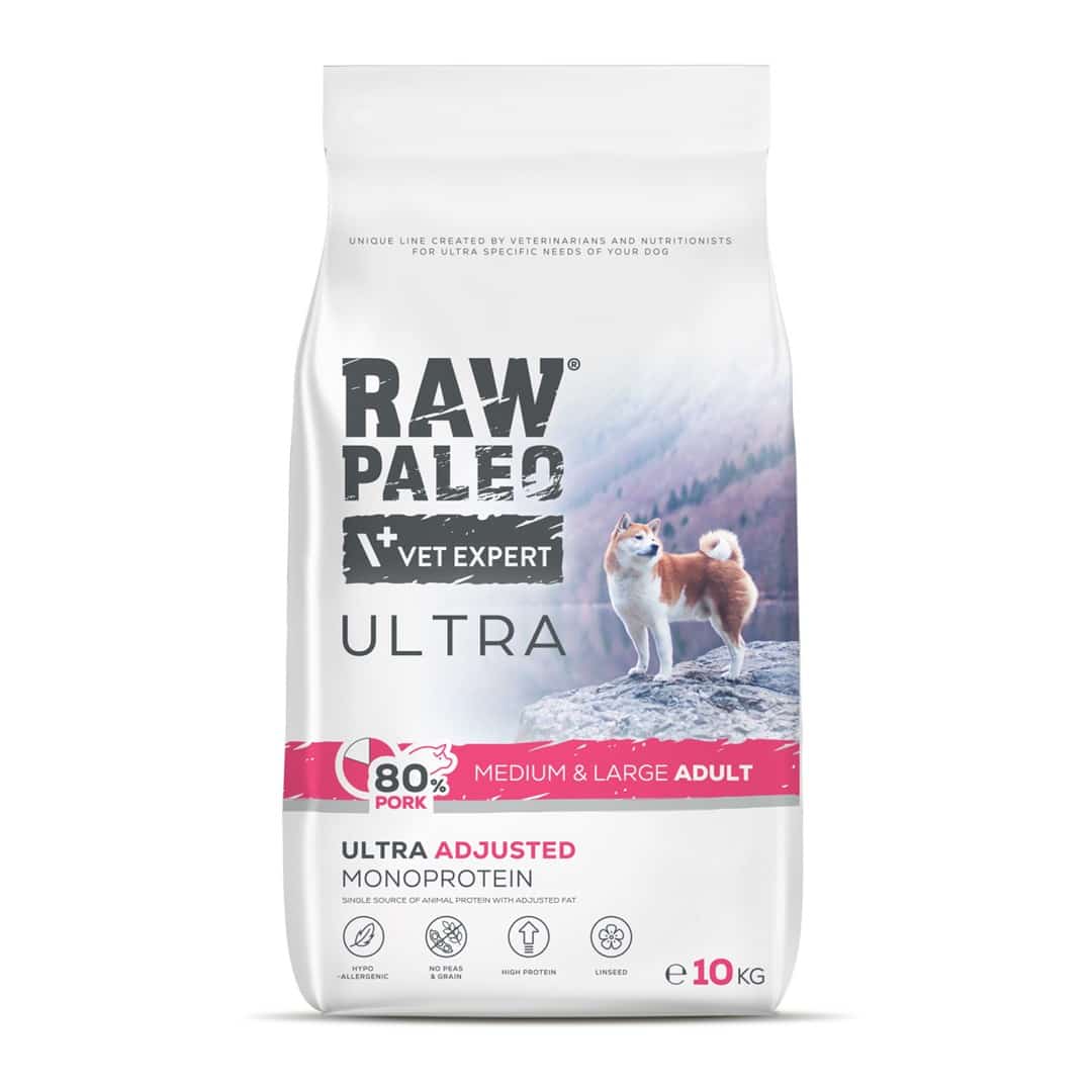 Raw Paleo Ultra Pork Medium&Large Adult 10kg (WYPRZEDAŻ)