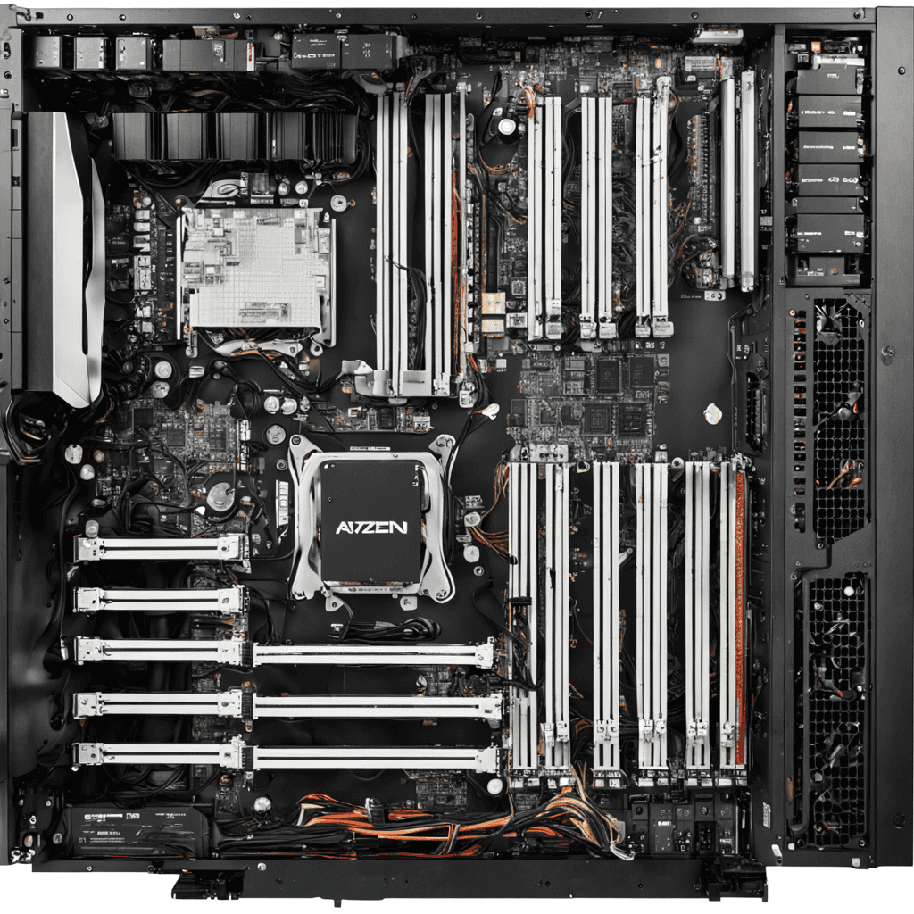 Platforma ASRock Rack (4U) AMD Ryzen 5000 (2x10GbE, Red. PSU, IPMI)