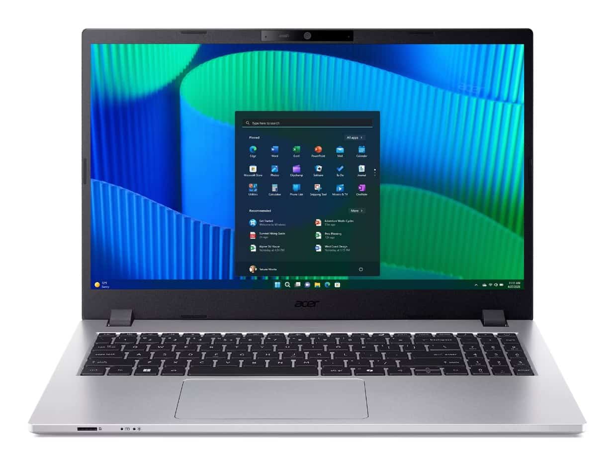 Acer TMP215-55-TCO IPS Core 5 120U 15.6"FHD IPS 16GB DDR5 SSD512 Intel Graphics 53Wh W11Pro (REPACK) 2Y