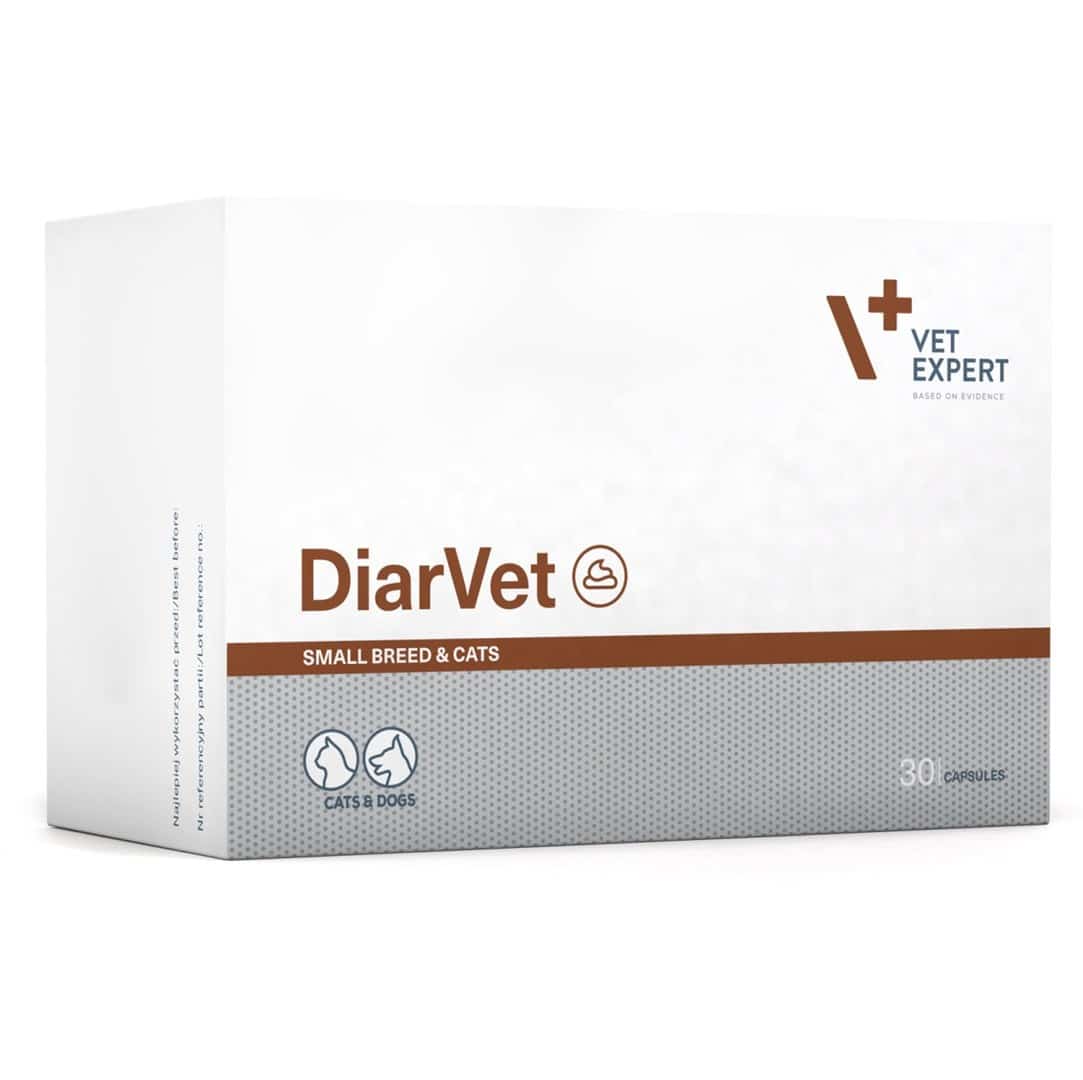 VetExpert Diarvet Small Breed and Cats 30 caps.