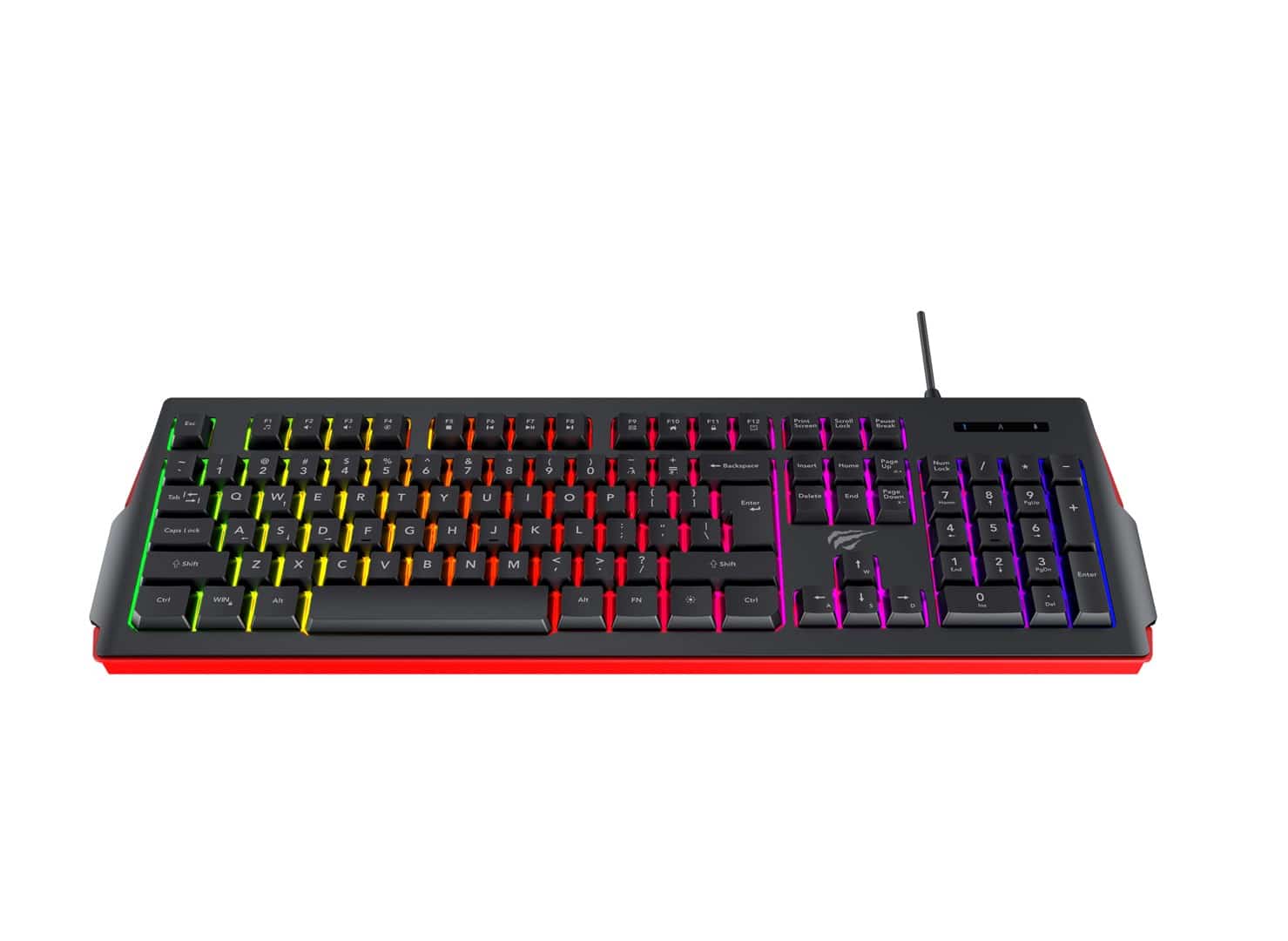 Klawiatura gamingowa Havit KB866L (czarno-czerwony)
