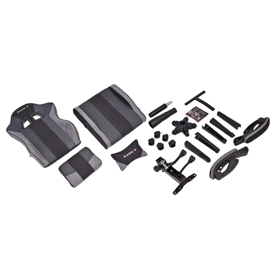 Fotel gamingowy Huzaro Force 4.7 Grey Mesh (OUTLET)