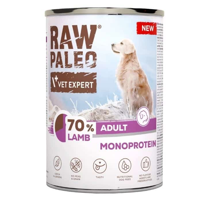 VetExpert Raw Paleo Jagnięcina 400g dla Psa