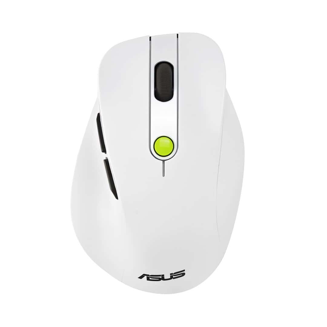 Mysz bezprzewodowa ASUS MD105 Wireless Mouse Volt Green 2400DPI Dual-mode wireless 2.4 GHz and Bluetooth