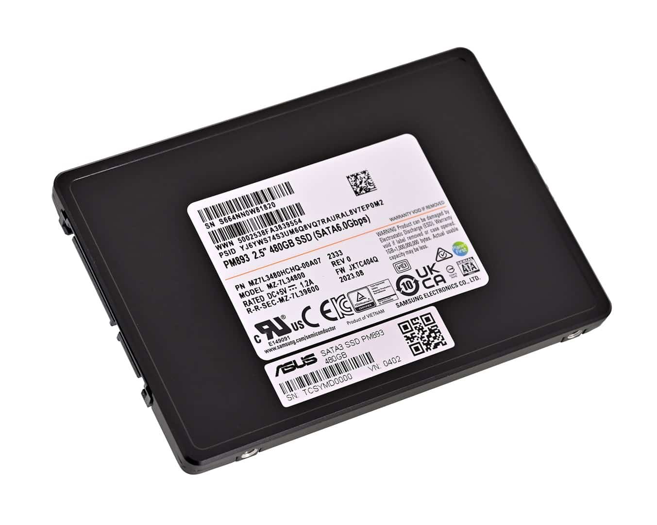 Dysk SSD Samsung PM893 480GB SATA 2.5"