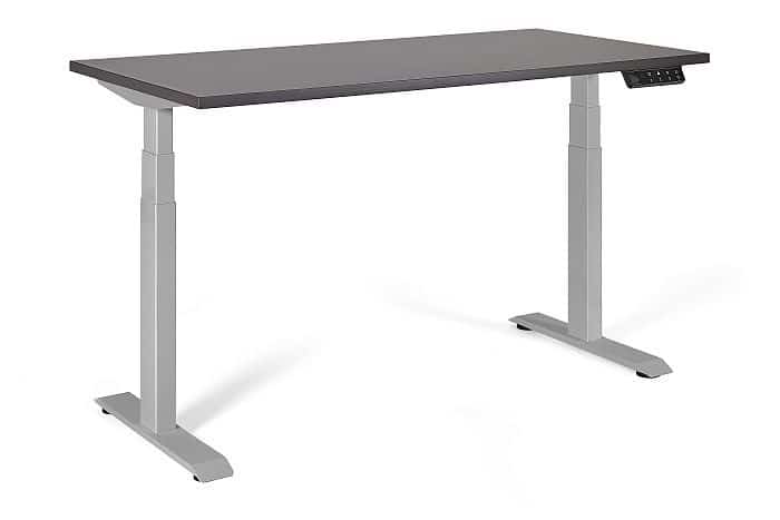 Biurko/Stolik z regulowaną wysokością UNIQUE ACTIVE I 14-C103W-G-160-YZ-13 szary stelaż i blat, 160X70 cm