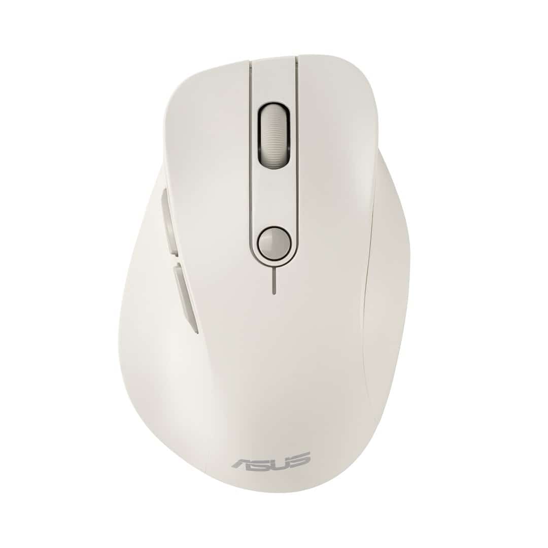Mysz bezprzewodowa ASUS MD105 Wireless Mouse Milky White 2400DPI Dual-mode wireless 2.4 GHz and Bluetooth
