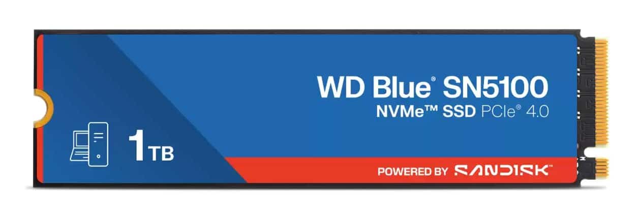 WD Blue SN5100 1TB PCIe M2 SSD