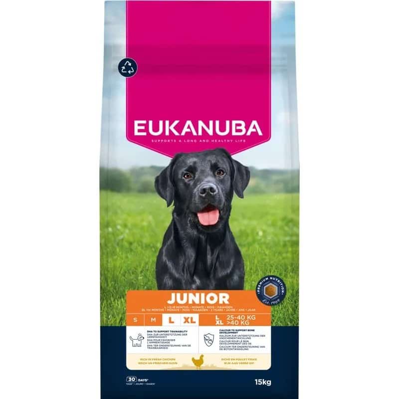 Eukanuba Premium Nutrition Junior Large & Giant Breed, kurczak 15kg
