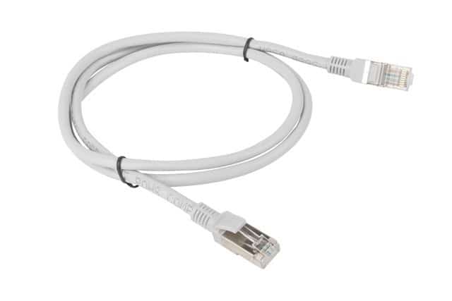 Patchcord Lanberg PCF5-10CC-0100-S (RJ45 - RJ45; 1m; kolor szary)