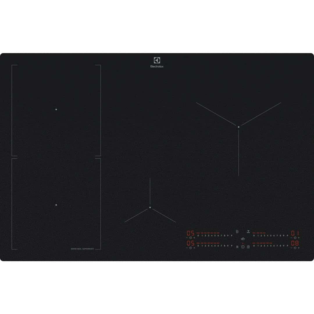 Płyta indukcyjna ELECTROLUX EIS82453IZ SaphirMatt 78 cm SenseBoil Hoob2Hood czarny mat