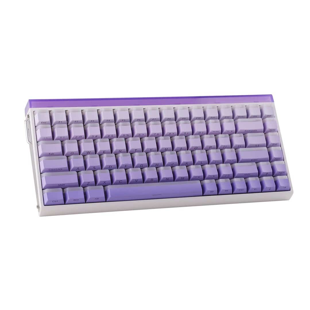 Klawiatura gasket HERO84 HE White+Purple+Gradient+LIGHT JadeKing switch RGB AULA