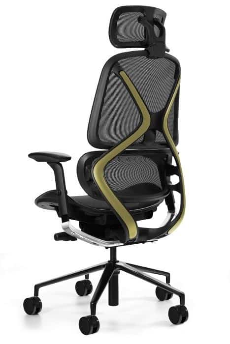 Fotel biurowy UNIQUE AREO HX-2501HB-BLACK-GN czarny/zielony