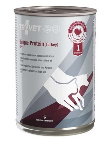 TROVET Unique Protein UPT z indykiem - mokra karma dla psa i kota - 400 g
