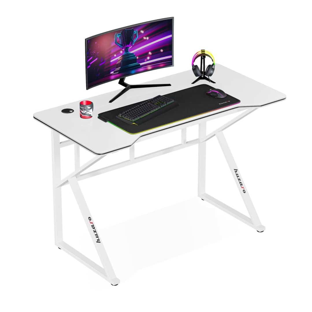 Biurko gamingowe Huzaro Hero 1.6 White (OUTLET)