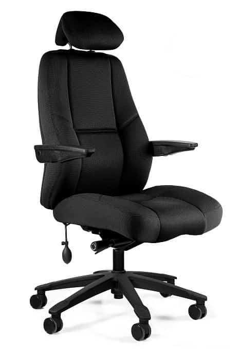 Fotel biurowy UNIQUE ATLAS ZM-2225H-HY2095-15 czarna tkanina